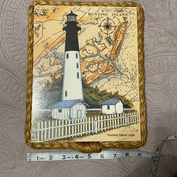 Hunting Island Lighthouse Wall Decor Rope Border The Collectors Series - Picture 1 of 3